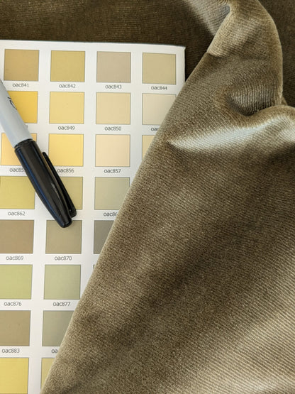 Queen's Silk Velvet Muted Sage Green Radiance Highest Quality Heavy 39,000+ martindale MSRP USD 728/Yard