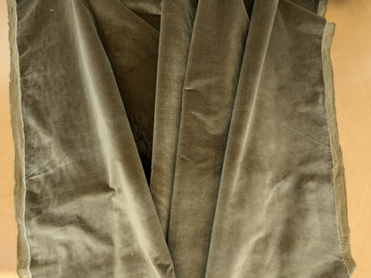 Queen's Silk Velvet Muted Sage Green Radiance Highest Quality Heavy 39,000+ martindale MSRP USD 728/Yard
