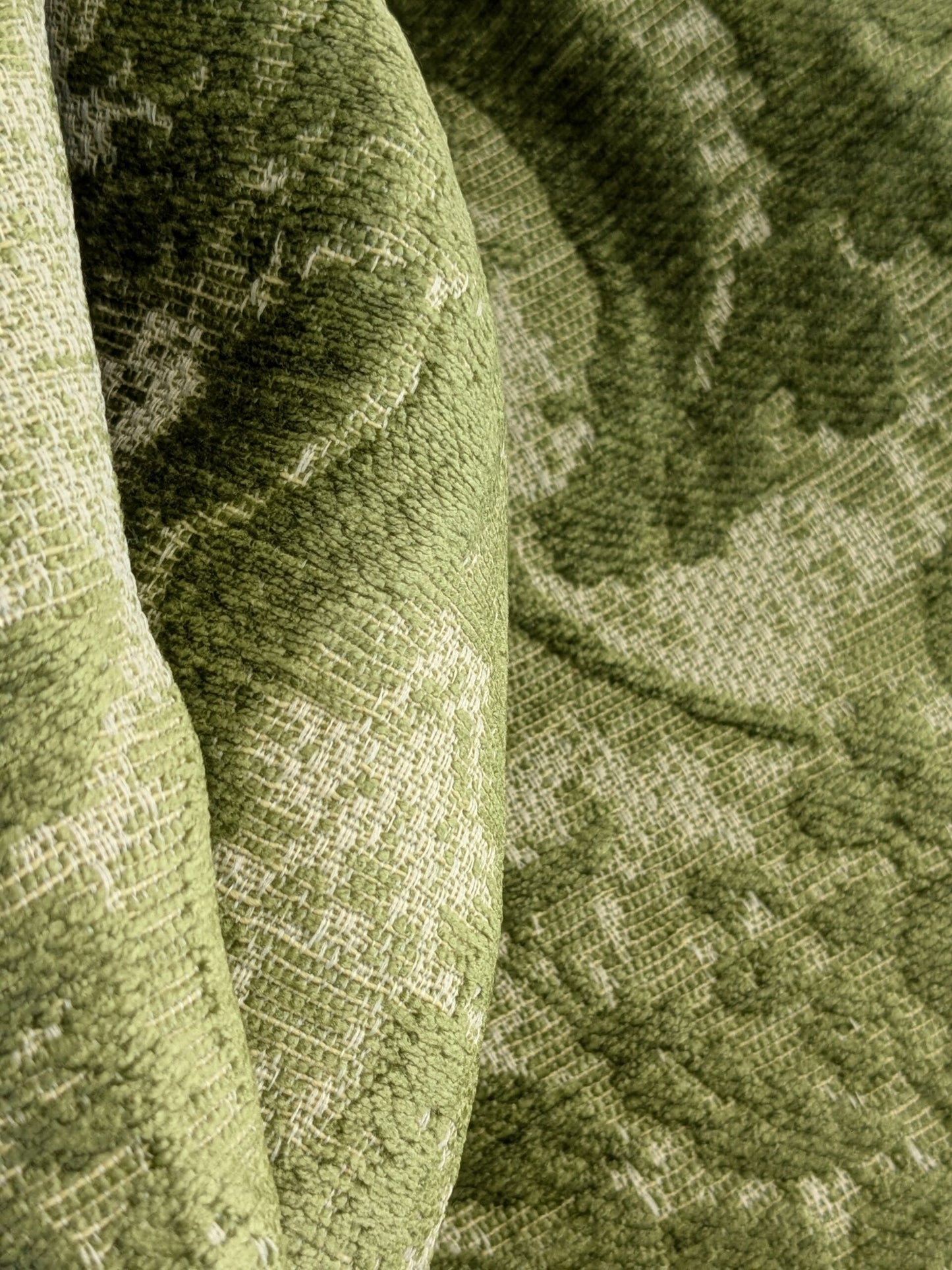 Scalamandre Amadeus Grass Green Damask Floral MSRP USD188/y