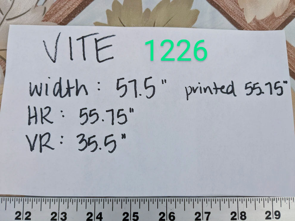 Brunschwig & Fils Vite Grape Vineyard Foliage Viticulture Printed Cotton Satin Light Blue Sky Green
