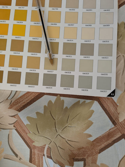 Brunschwig &amp; Fils Vite Grape Vineyard Foliage Viticulture Printed Cotton Satin Light Blue Sky Green