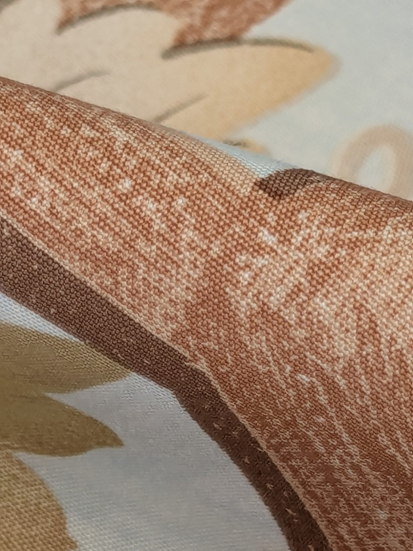 Brunschwig &amp; Fils Vite Grape Vineyard Foliage Viticulture Printed Cotton Satin Light Blue Sky Green