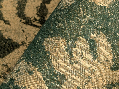 Chinoisery Flower in Vase Bronze Age 100% Silk Damask Emerald Deep Green Radiance! Highest Quality MSRP USD 400+/Yard