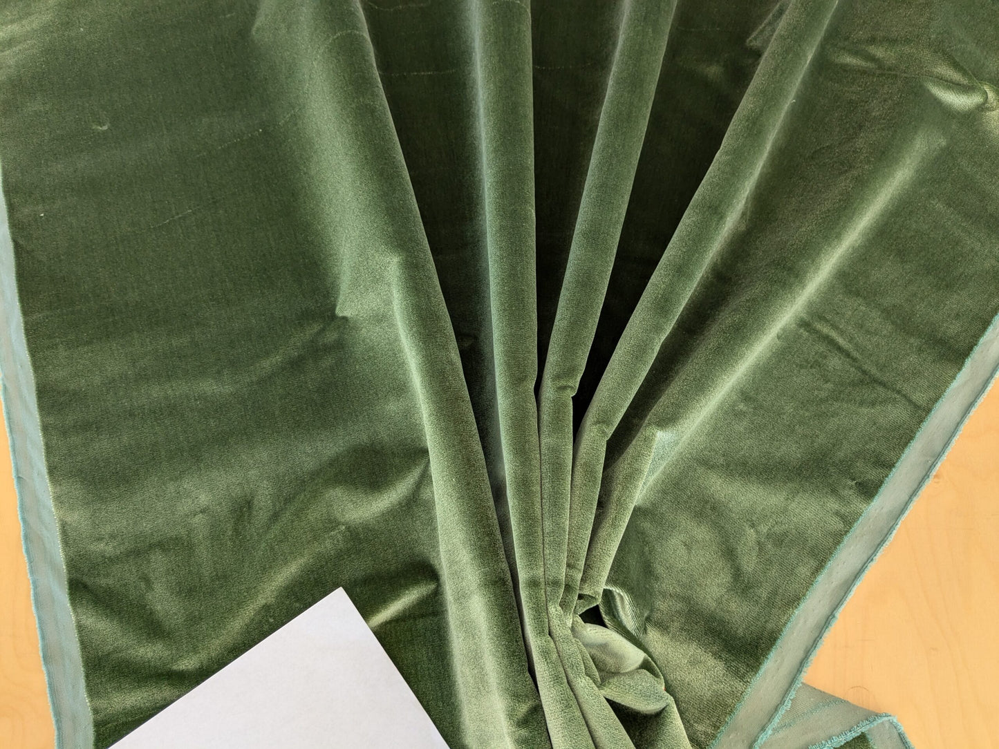 King's Silk Velvet Forest Green Radiance Highest Quality Heavy 39,000+ martindale MSRP USD 728/Yard