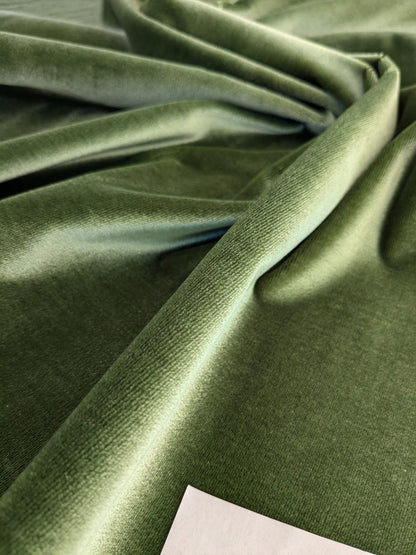 King's Silk Velvet Forest Green Radiance Highest Quality Heavy 39,000+ martindale MSRP USD 728/Yard