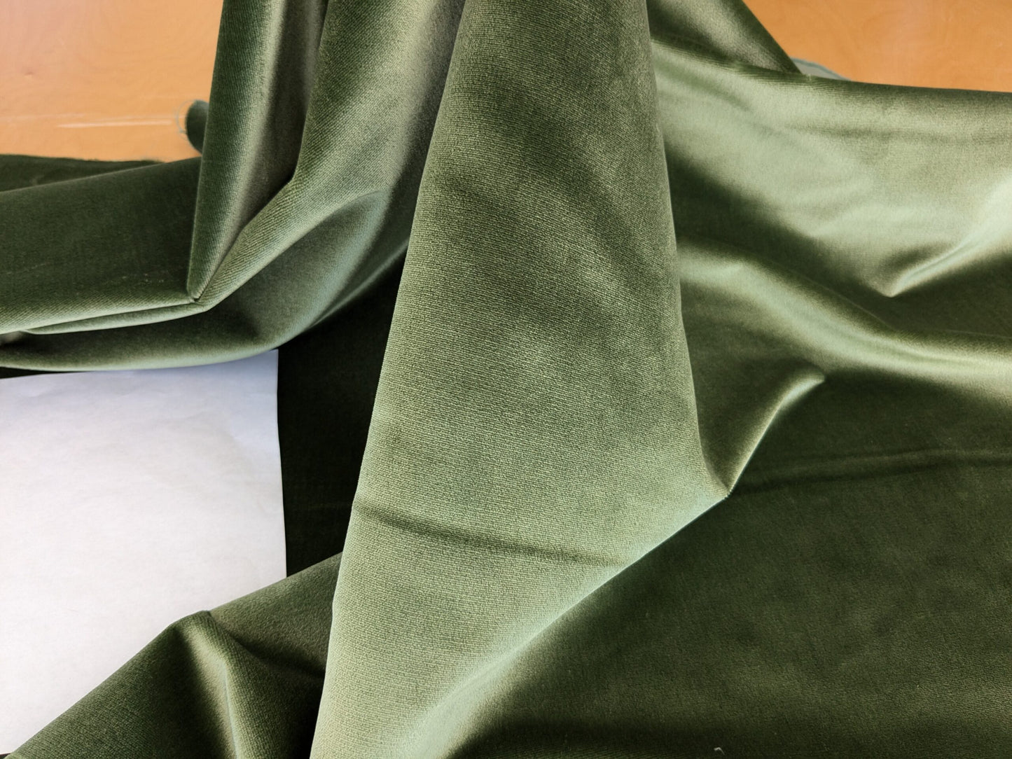 King's Silk Velvet Forest Green Radiance Highest Quality Heavy 39,000+ martindale MSRP USD 728/Yard