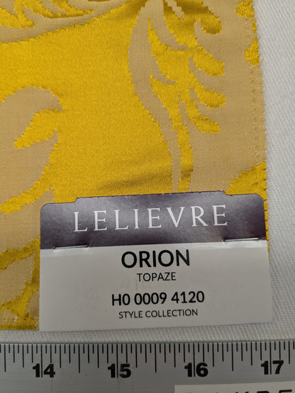 Special Order Scalamandre Lelievre Paris Orion Topaze Yellow Damask Historic Cotton Silk MSRP USD 1090/y
