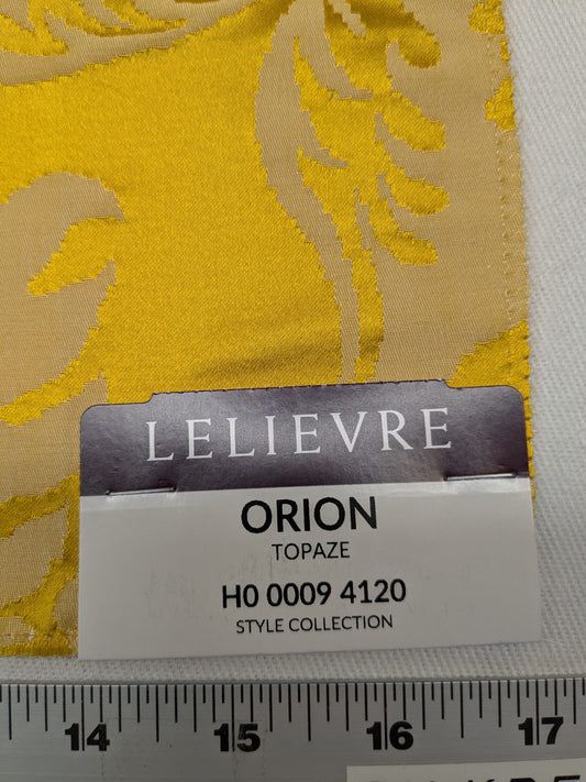 Special Order Scalamandre Lelievre Paris Orion Topaze Yellow Damask Historic Cotton Silk MSRP USD 1090/y