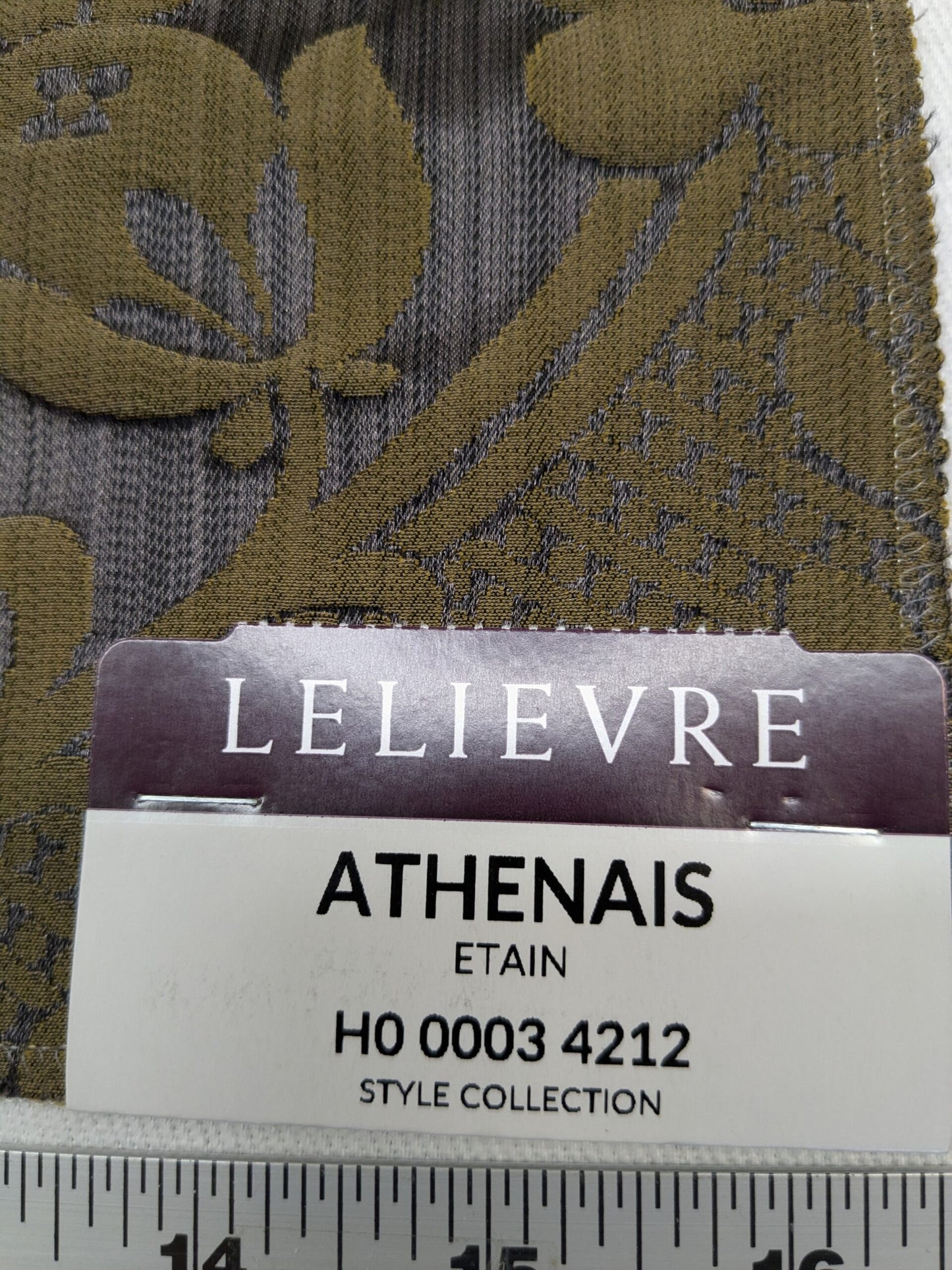 Special Order Scalamandre Lelievre Paris Athenais Etain Gray Silk Wool Damask MSRP USD1082/y
