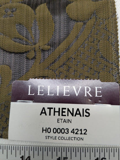 Special Order Scalamandre Lelievre Paris Athenais Etain Gray Silk Wool Damask MSRP USD1082/y