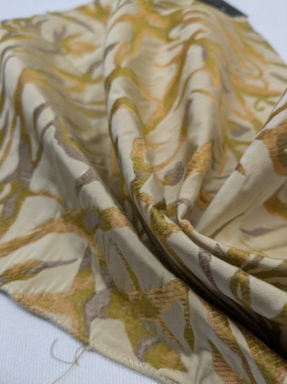 Special Order Donghia Nemo - Goldfish Gold Beige Seaweed Nautical Botanical Floral Cotton Tapestry MSRP USD302/y