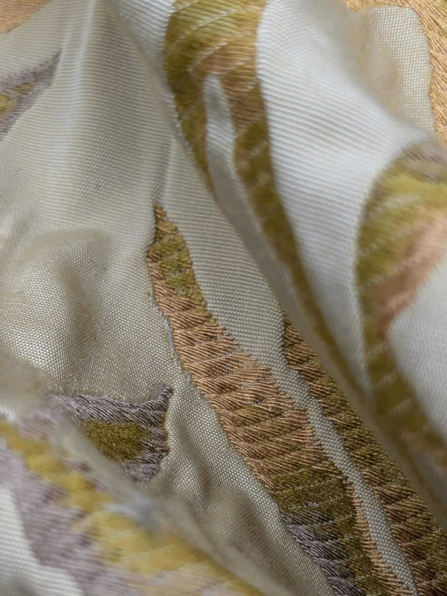 Special Order Donghia Nemo - Goldfish Gold Beige Seaweed Nautical Botanical Floral Cotton Tapestry MSRP USD302/y