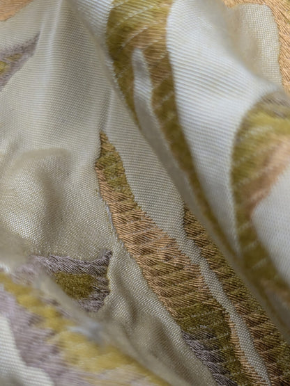Special Order Donghia Nemo - Goldfish Gold Beige Seaweed Nautical Botanical Floral Cotton Tapestry MSRP USD302/y
