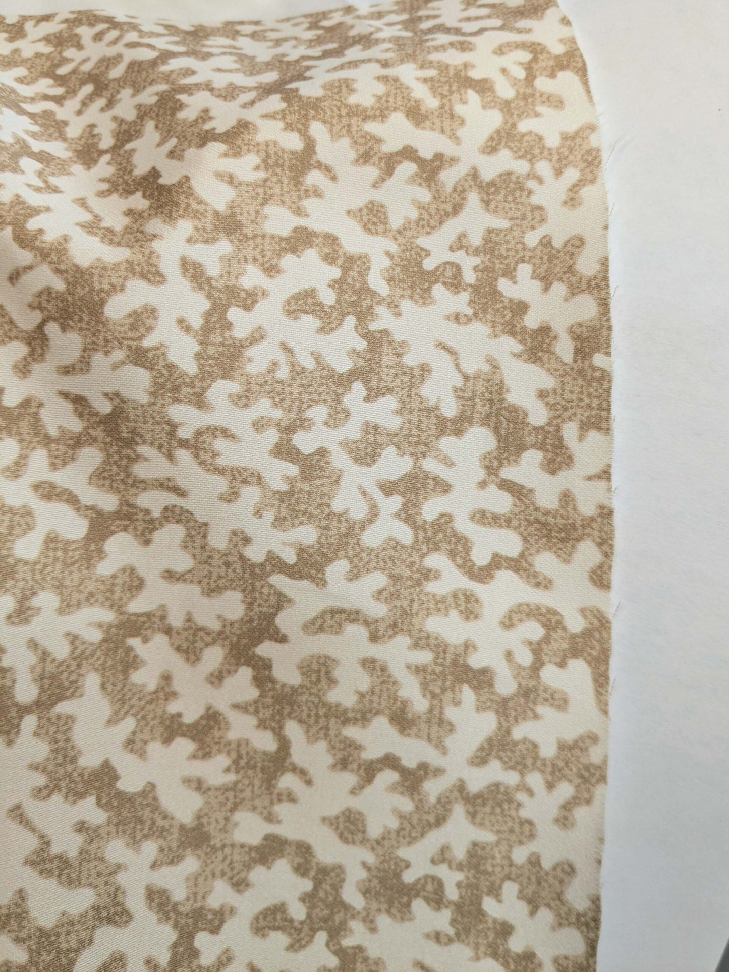 Scalamandre Reef Straw Tan 100% Cotton Print MSRP USD 100+/Y