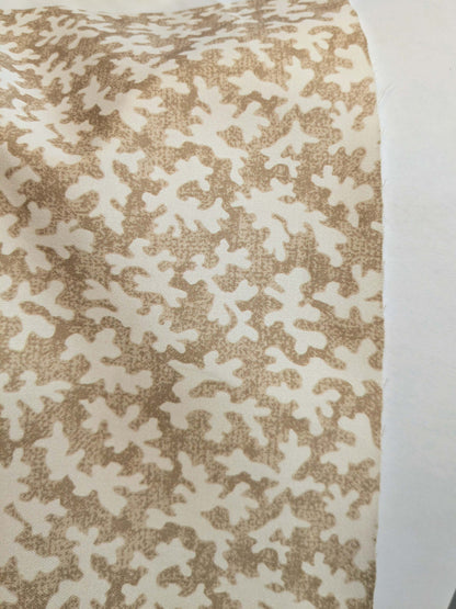 Scalamandre Reef Straw Tan 100% Cotton Print MSRP USD 100+/Y