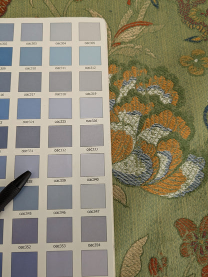 by yard Scalamandre Dragon Tablea Spring Multi Lampas Chinoserie Green MSRP USD 716/y