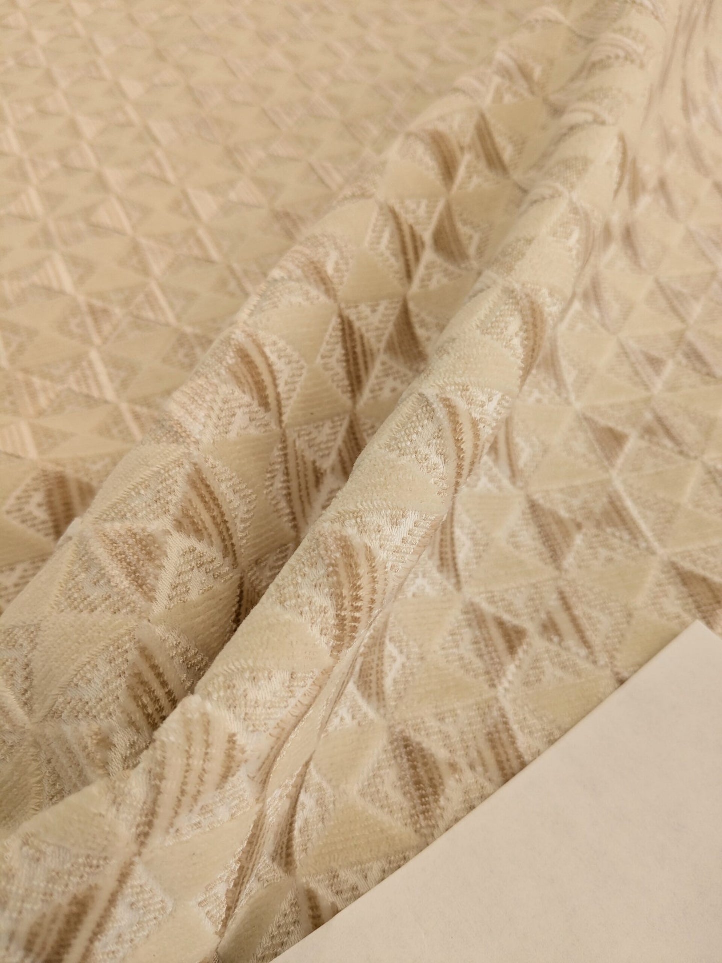 by yard Scalamandre Parlor Velvet Nougat Cream Beige Special order MSRP USD 372/y