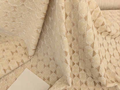 by yard Scalamandre Parlor Velvet Nougat Cream Beige Special order MSRP USD 372/y