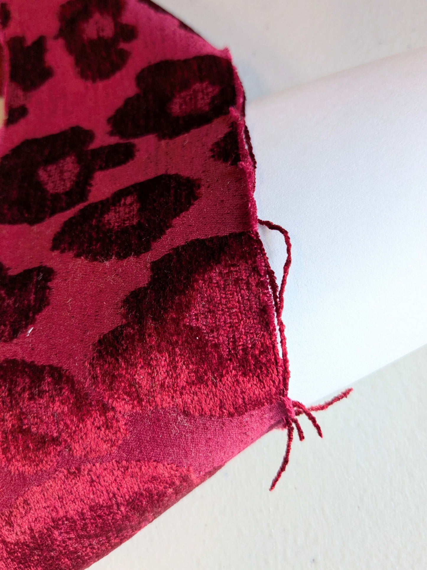 Chita Ruby Red From Scalamandre Silky &amp; Heavy Velvet MSRP USD 312/Y