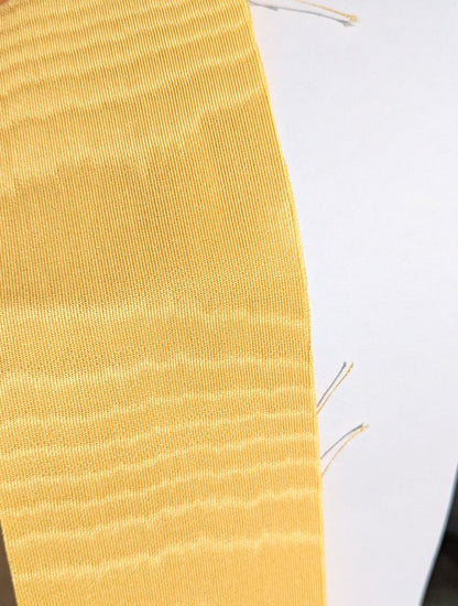 Scalamandre Doberman Moire Straw Viscose Yellow Gold Texture Watermark MSRP USD 380/y