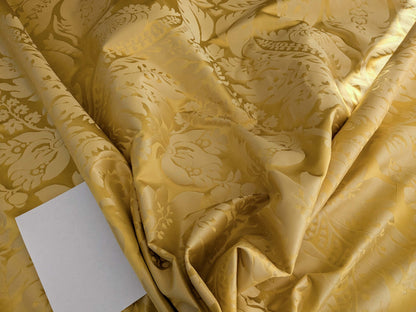 1.9yards Scalamandre Newport Damask Vermeil Sunny Gold Silk SC000220100M MSRP USD530/y