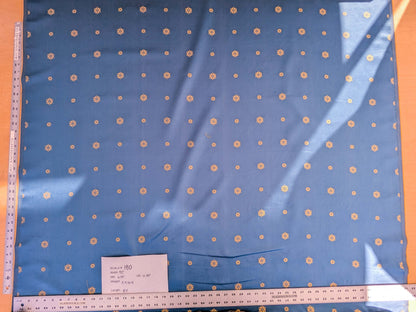 By yard Scalamandre Old World Weavers Classic Antique Sunflower Renaissance Damask Venetian Blue Gold White House