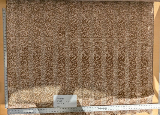 by yard Scalamandre Corbet Oatmeal Light Brown Ivory Animal Skin Velvet Cotton SC 0001 26423 MSRP USD 688/Y