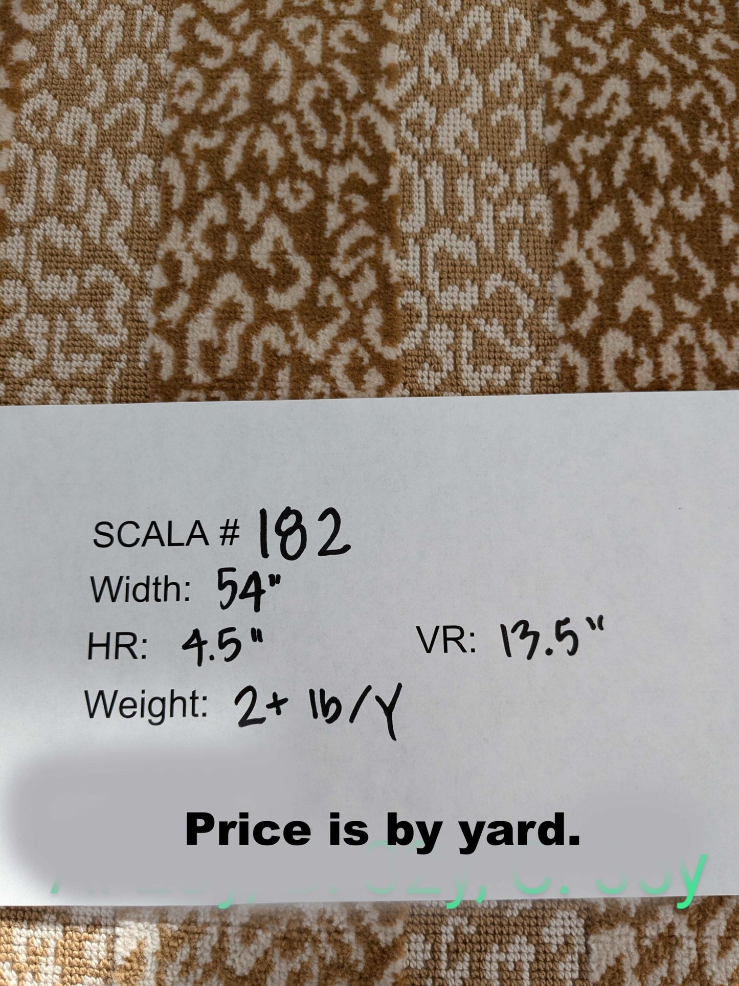 by yard Scalamandre Corbet Oatmeal Light Brown Ivory Animal Skin Velvet Cotton SC 0001 26423 MSRP USD 688/Y