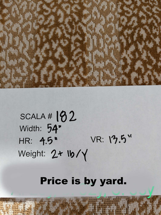 by yard Scalamandre Corbet Oatmeal Light Brown Ivory Animal Skin Velvet Cotton SC 0001 26423 MSRP USD 688/Y