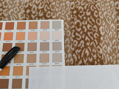 by yard Scalamandre Corbet Oatmeal Light Brown Ivory Animal Skin Velvet Cotton SC 0001 26423 MSRP USD 688/Y