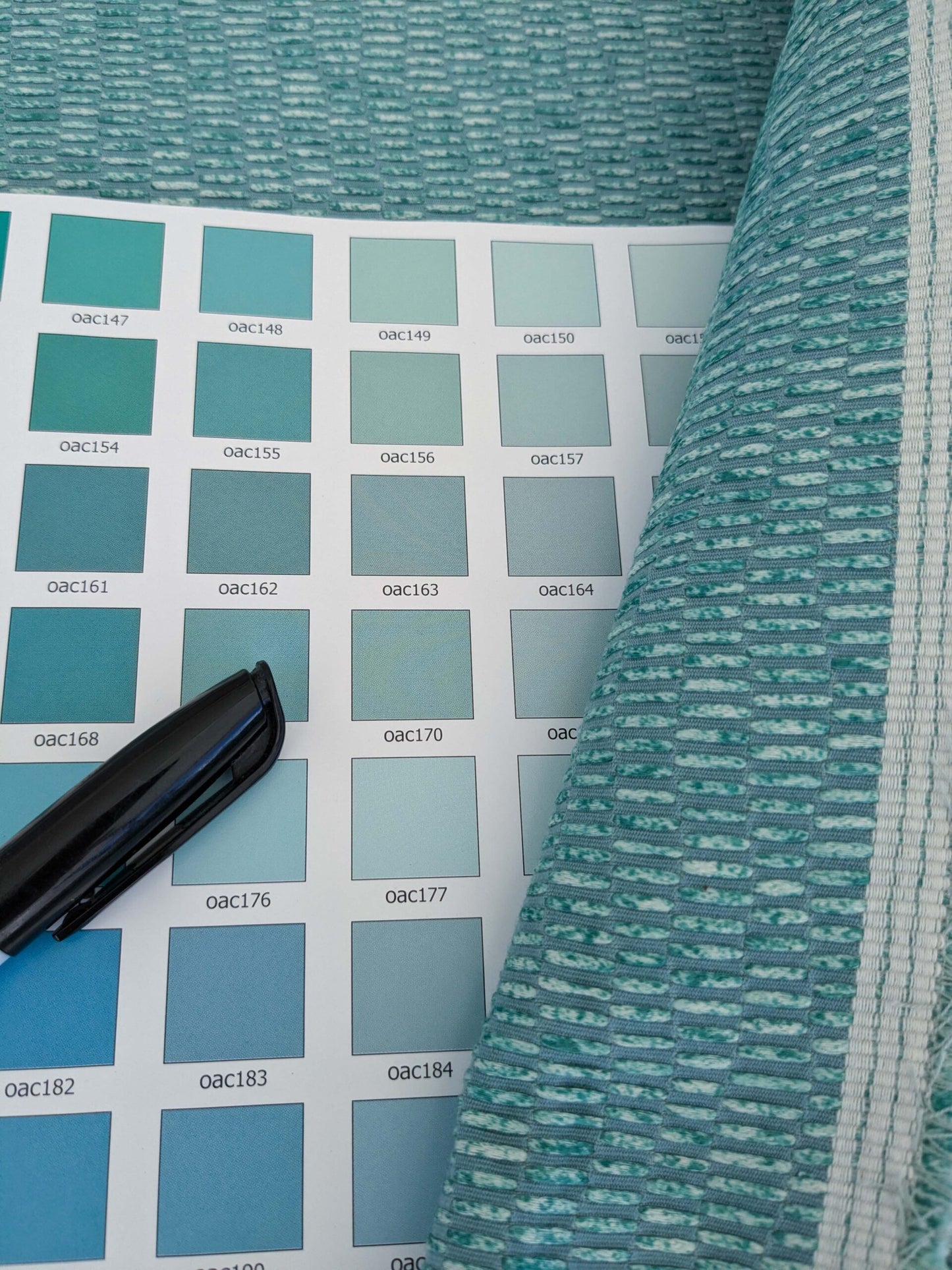 by yard Scalamandre Chenille Aqua Blue Green High end Texture MSRP USD300/y