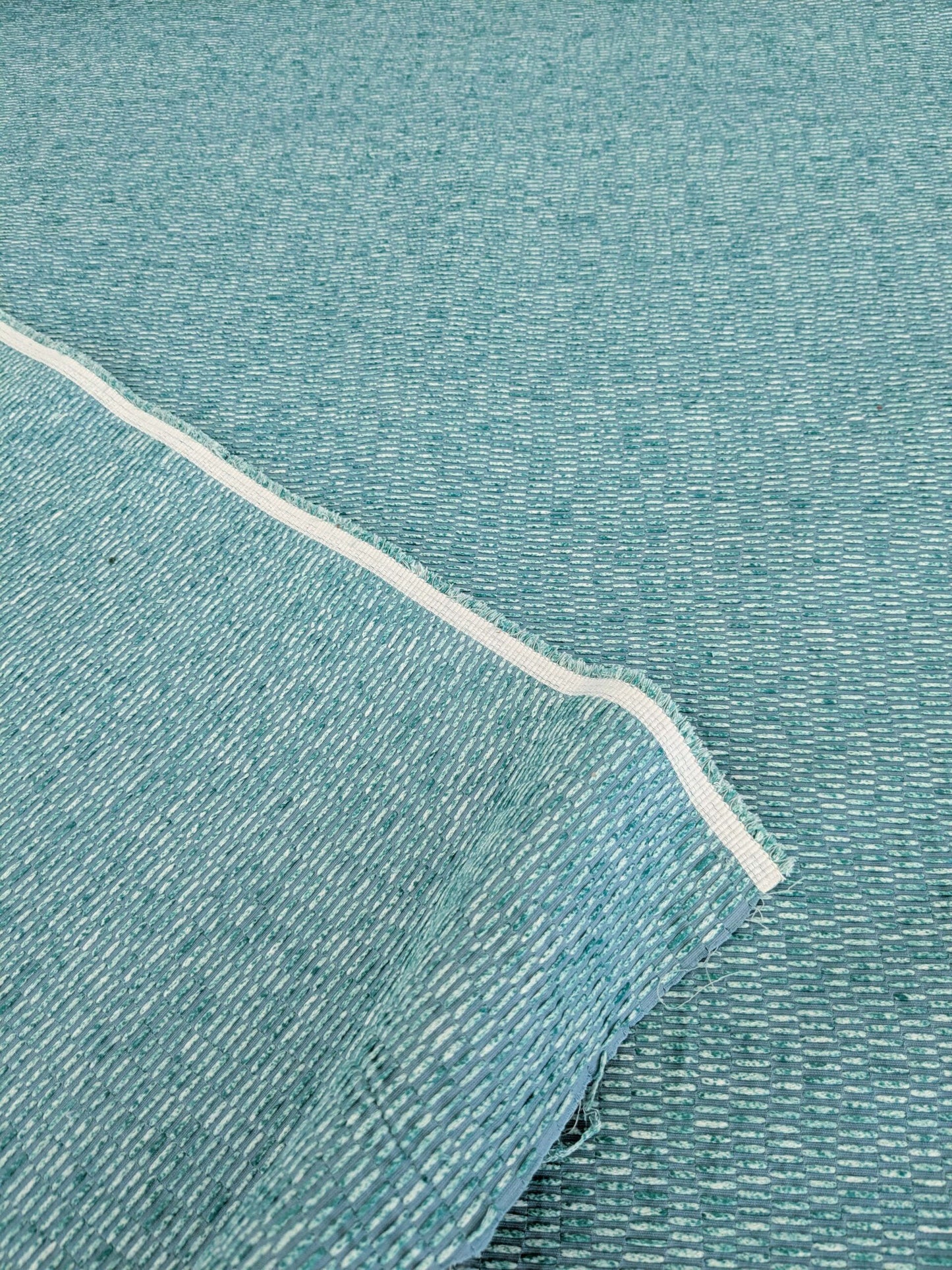 by yard Scalamandre Chenille Aqua Blue Green High end Texture MSRP USD300/y