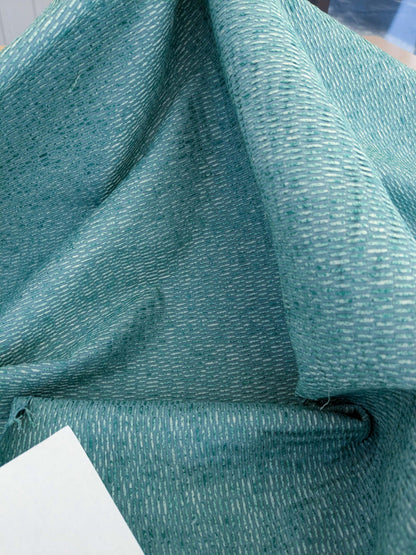 by yard Scalamandre Chenille Aqua Blue Green High end Texture MSRP USD300/y