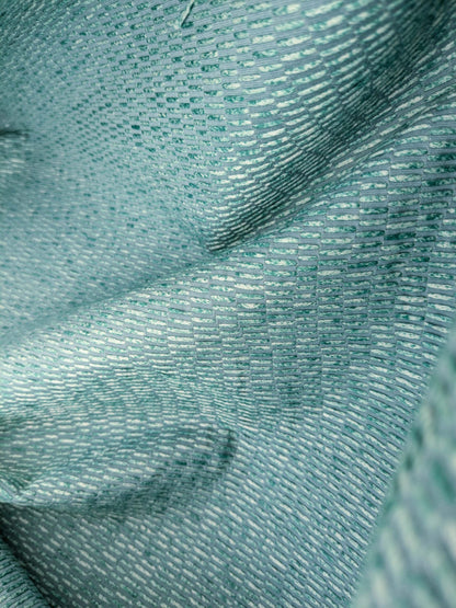 by yard Scalamandre Chenille Aqua Blue Green High end Texture MSRP USD300/y
