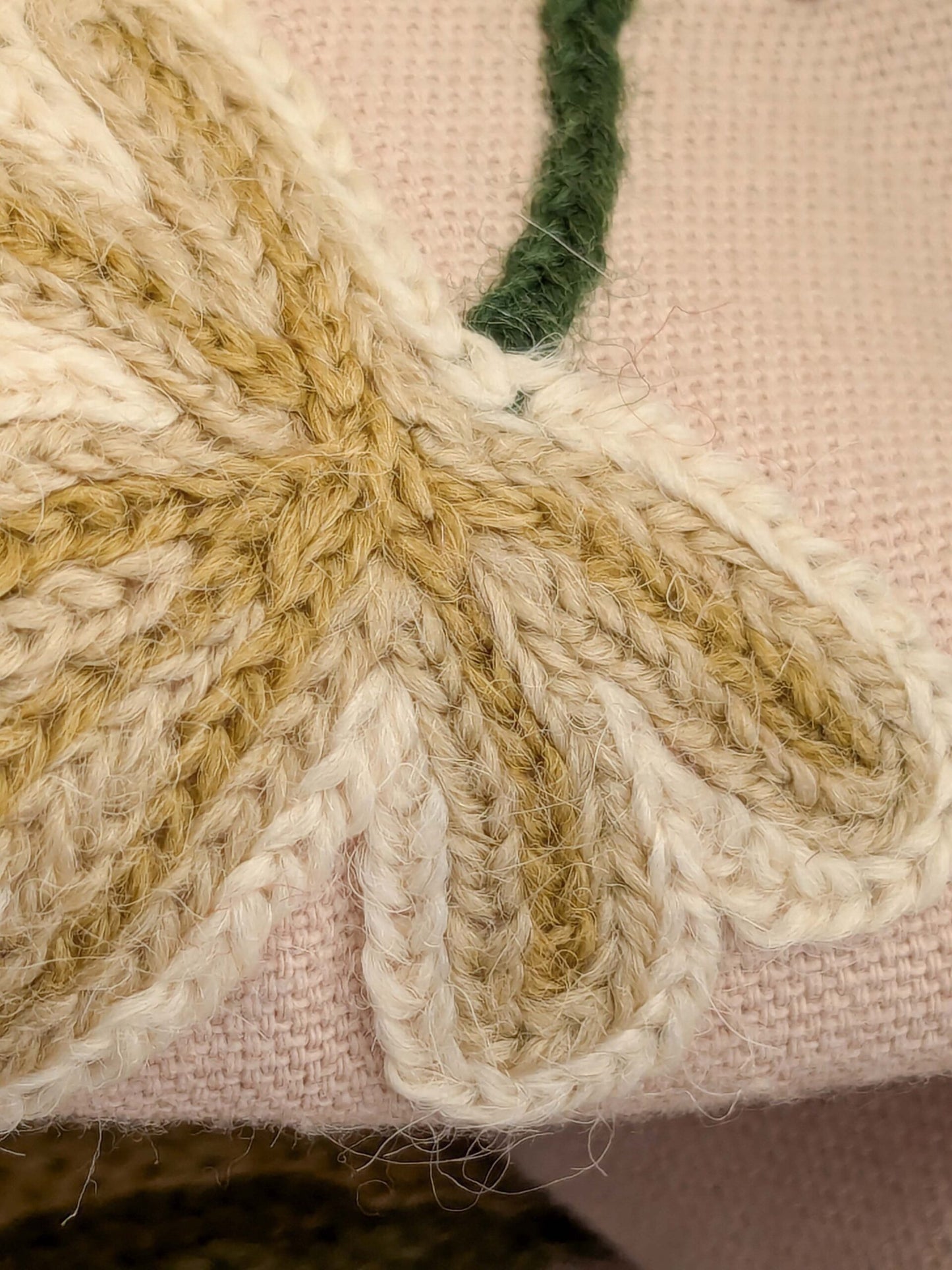 2.5yard Scalamandre Old World Weavers Devin Crewel Pastel Floral Botanical Wool Embroidery on Cotton Beige MSRP USD456/y