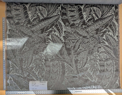 2 yards Scalamandre Welwyn Gray Silver Cut Velvet Silk Velvet Grand Botanic Pomegranite Rose MSRP USD 1000+/Y