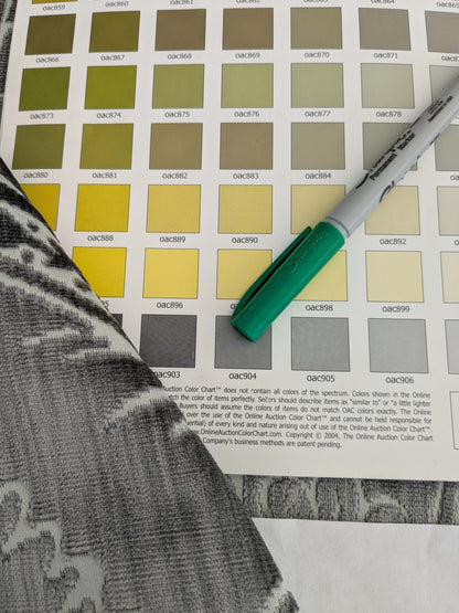 2 yards Scalamandre Welwyn Gray Silver Cut Velvet Silk Velvet Grand Botanic Pomegranite Rose MSRP USD 1000+/Y