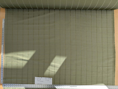 by yard Scalamandre Grey Watkins Jackson Square Pine Green  Silk Linen Plaid MSRP USD 112/Y