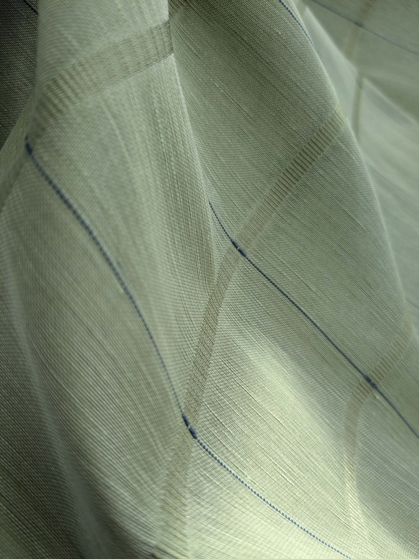 by yard Scalamandre Grey Watkins Jackson Square Pine Green  Silk Linen Plaid MSRP USD 112/Y