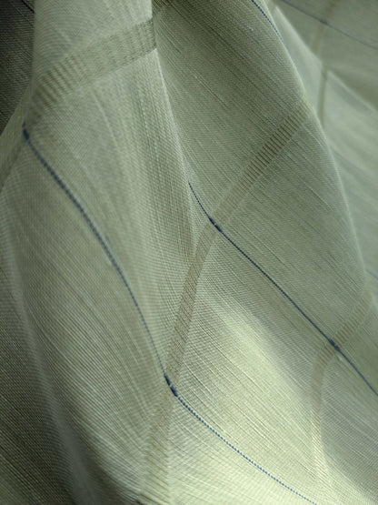 by yard Scalamandre Grey Watkins Jackson Square Pine Green  Silk Linen Plaid MSRP USD 112/Y