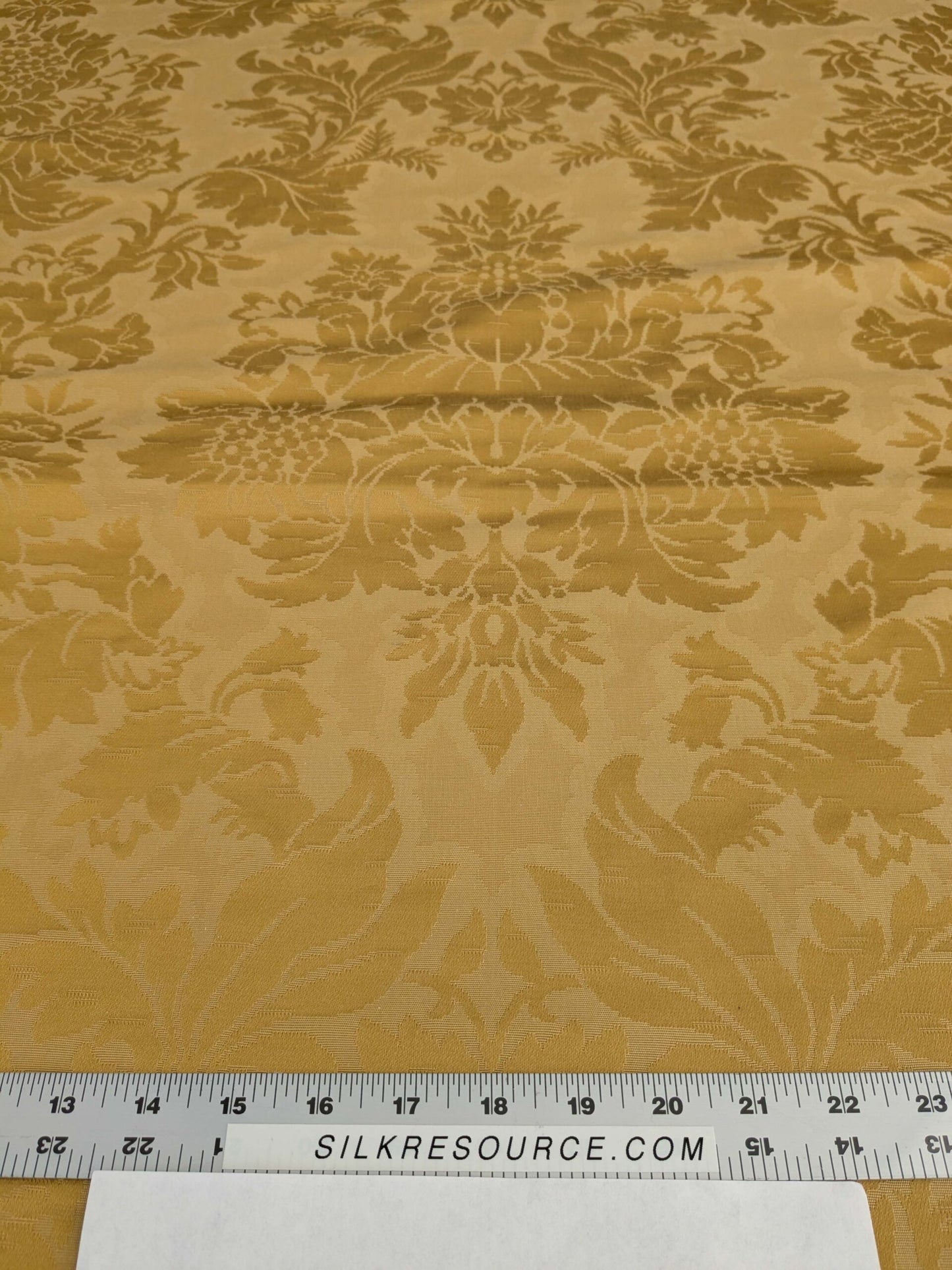 by yard Scalamandre Old World Weaver Radiant Sun Yellow Gold Damask Strie Renaissance Medallion Botanical