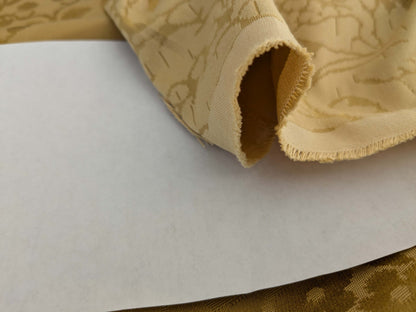 by yard Scalamandre Old World Weaver Radiant Sun Yellow Gold Damask Strie Renaissance Medallion Botanical