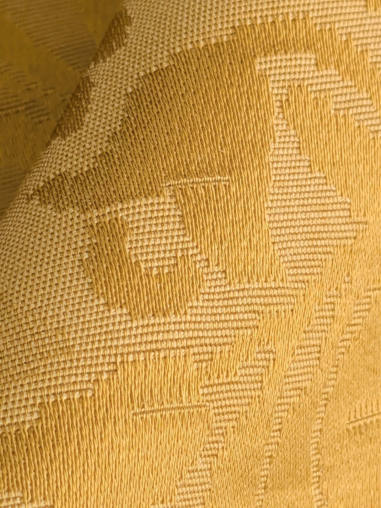 by yard Scalamandre Old World Weaver Radiant Sun Yellow Gold Damask Strie Renaissance Medallion Botanical