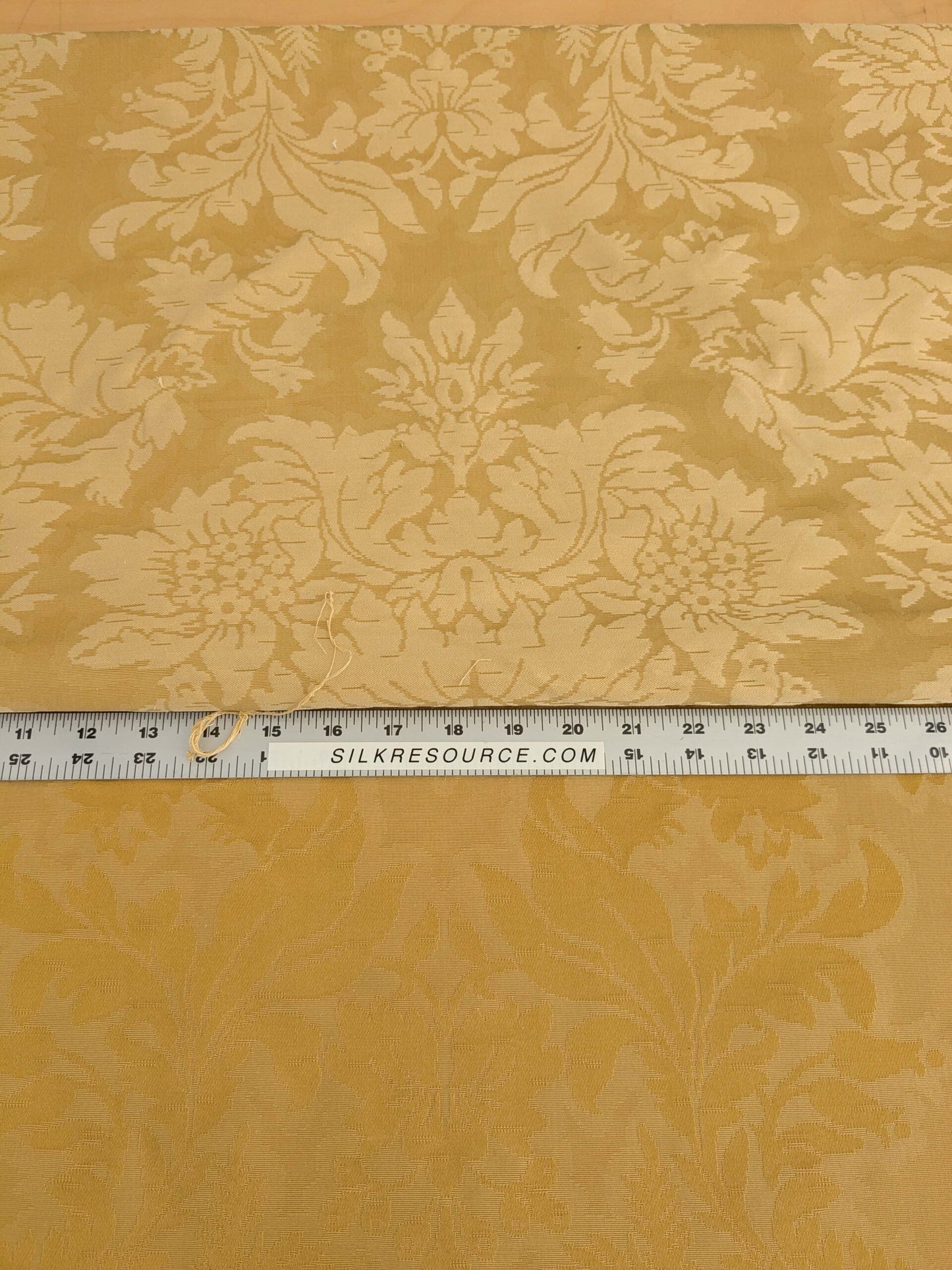 by yard Scalamandre Old World Weaver Radiant Sun Yellow Gold Damask Strie Renaissance Medallion Botanical