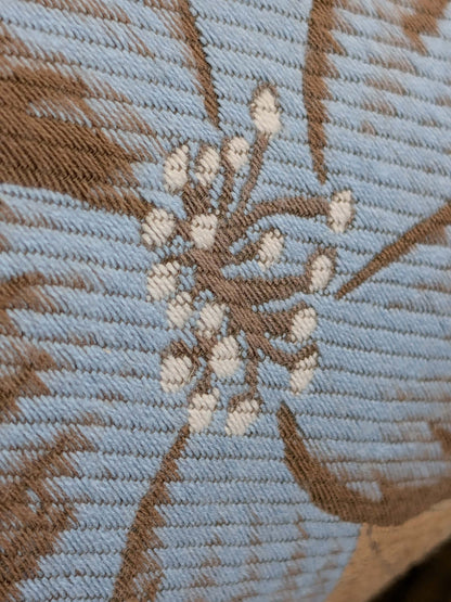 by yard Scalamandre Old World Weavers Frida Brown Vibrant Mexican Floral &amp; Fruits  Flower Lampas MSRP USD 546/y