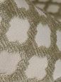 by yard Scalamandre Pomfret Green Tea Silk Cotton Green Beige Diamond Ogee Small Scale MSRP USD816/y