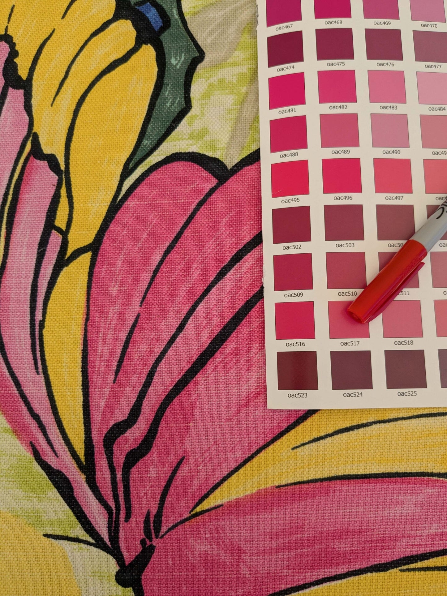 by yard Scalamandre Kilifi Verde Linen Multi on Green Giant Butterfly Floral