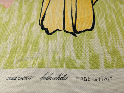 by yard Scalamandre Kilifi Verde Linen Multi on Green Giant Butterfly Floral