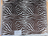 By yard Scalamandre El Morocco Espresso Zebra Silk Velvet White Brown Black Safari MSRP USD 498/y