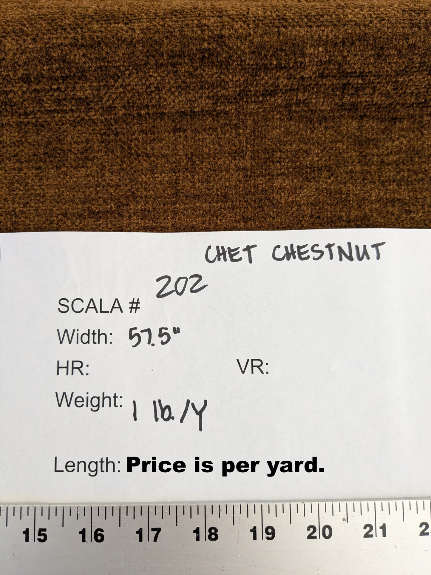 By yard Scalamandre Old World Weavers Chet Chestnut Brown Solid MSRP USD 112/y